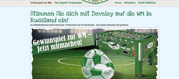 Devely Gewinnspiel Fußball WM 2018