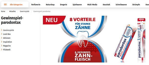 Müller Gewinnspiel Parodontax Fischer E-Bike