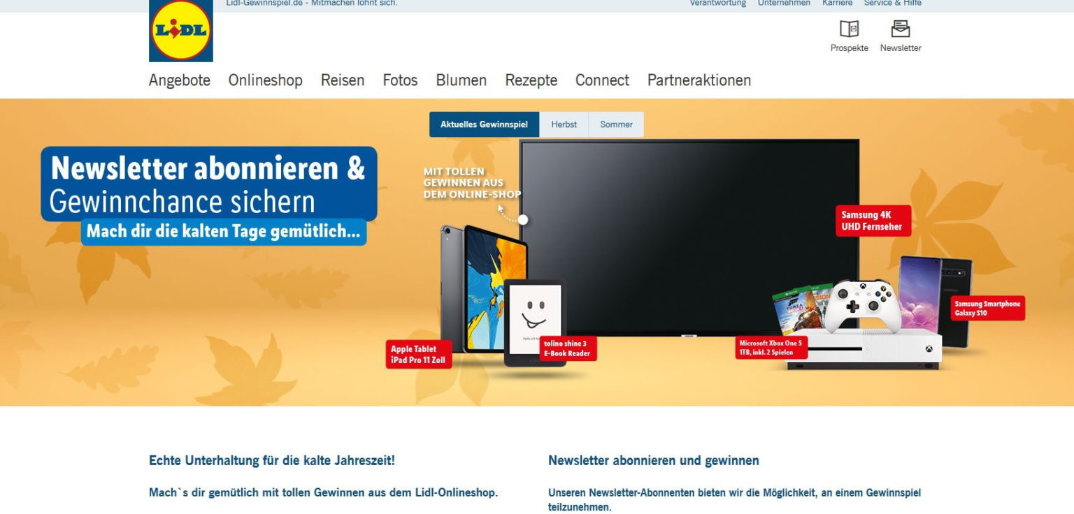 Lidl Gewinnspiele Neue Und Seri Se Gewinnspiele