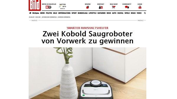 Vorwerk Saugroboter Gewinnspiel Bild.de Kobold VR200 gewinnen