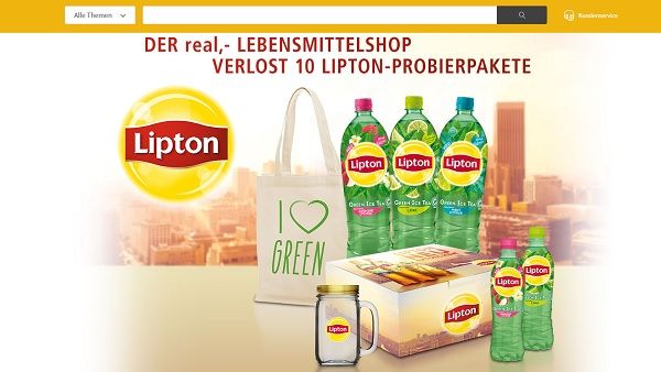 real und Lipton Eistee Gewinnspiel 10 Probierpakete