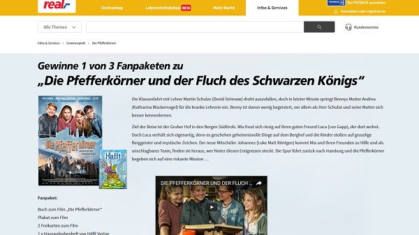 real Gewinnspiel Kinostart Die Pfefferk&ouml;rner Fanpakete gewinnen