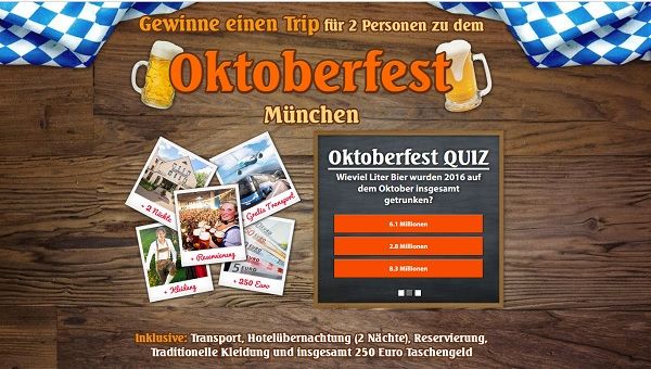 Oktoberfest Reise Gewinnspiel Coupon-Jäger 2017