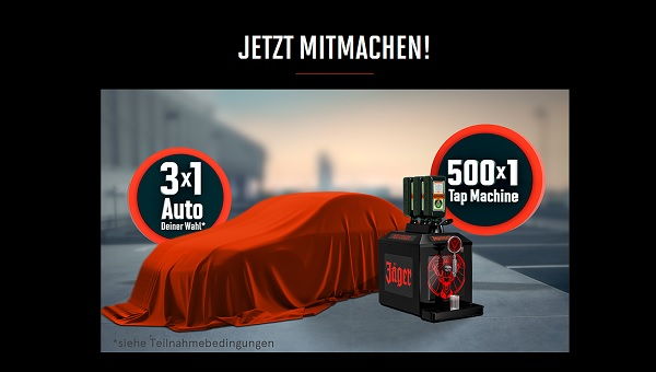 Auto-Gewinnspiel Jägermeister Wunschwagen gewinnen