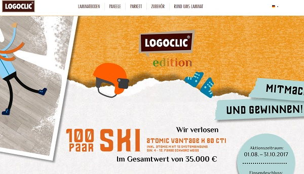 Logoclic und Bauhaus Gewinnspiel 100 Paar Atomic Ski inkl. Bindung