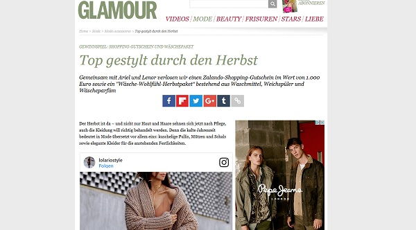 1.000 Euro Zalando Gutschein Gewinnspiel Glamour Magazin