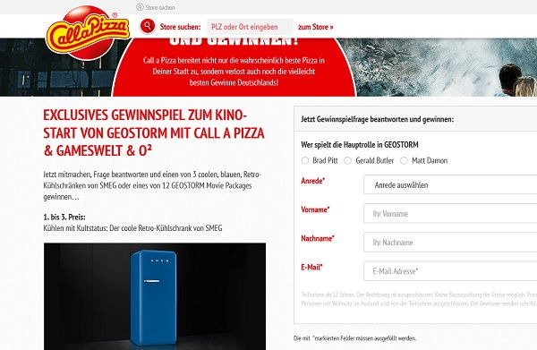 Call a Pizza Gewinnspiel 3 SMEG Retro-Kühlschränke