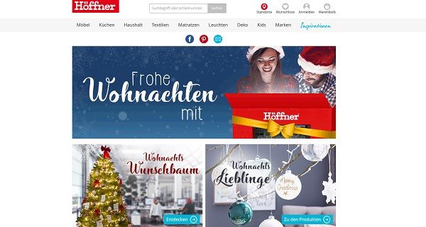 H&ouml;ffner Weihnachts-Gewinnspiel Wunschprodukte gewinnen