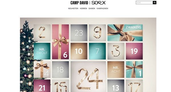 Camp David und Soccx Adventskalender Gewinnspiel 2017