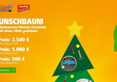 Globus Baumarkt Weihnachtsgewinnspiel Wunschbaum 2017