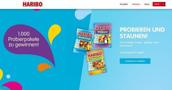 Haribo Gewinnspiel 1.000 Probierpakete gewinnen