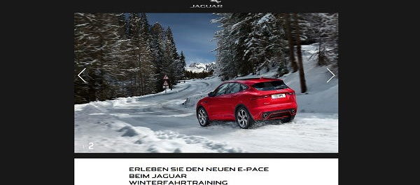 Auto-Gewinnspiel Jaguar E-Pace Wintertraining Reise gewinnen