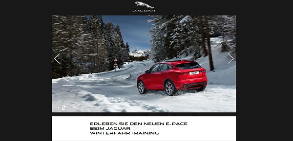 Auto-Gewinnspiel Jaguar E-Pace Wintertraining Reise gewinnen