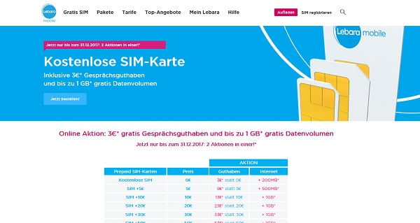 Gratis SIM-Karte mit Guthaben und Datenvolumen kostenlos