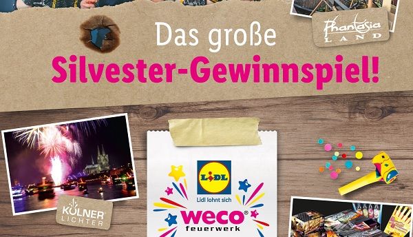 Lidl und Weco Silvester Gewinnspiel VIP Wochenende Phantasialand Brühl