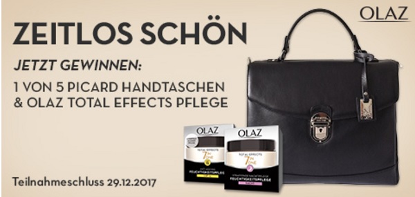 Müller und OLAZ Gewinnspiel 5 Picard Handtaschen