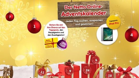 Netto Adventskalender Gewinnspiel Apple iPad Pro und Zusatzchance