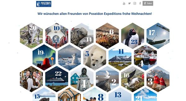 Poseidon Expeditions Adventskalender Gewinnspiel 2017