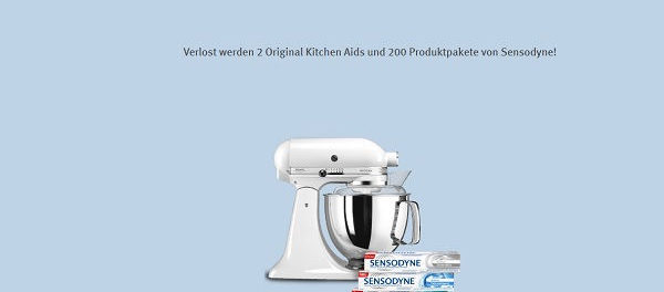 Rossmann Sensodyne Gewinnspiel KitchenAid Küchenmaschine