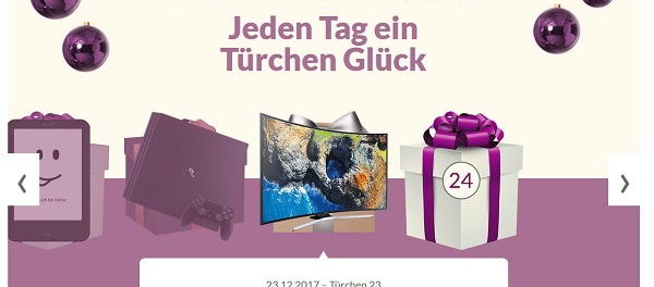 Schwab Adventskalender Gewinnspiel Samsung Curved LED Fernseher