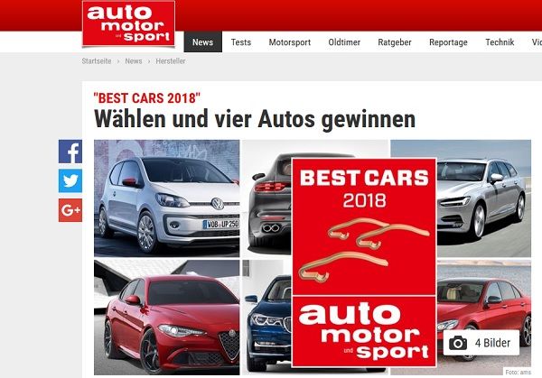 Auto Gewinnspiele Auto Motor Sport Best Cars 2018 Leserwahl