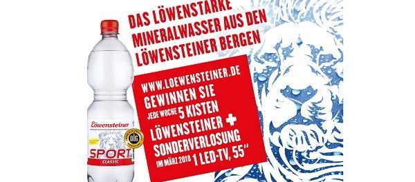 Löwensteiner Mineralwasser 55 Zoll LED TV