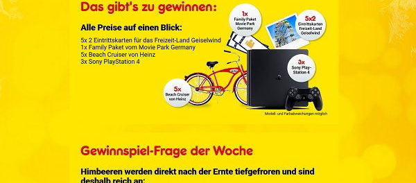 Netto Gewinnspiel Ernährungsquiz 2018