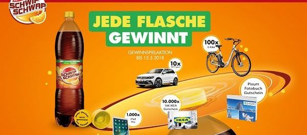 Auto Gewinnspiele Schwip Schwap VW Tiguan Deckelcode Aktion 2018