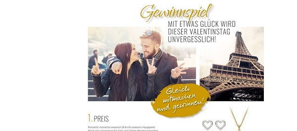 The Jeweller Valentinstag Gewinnspiel Paris Reise und Schmuck