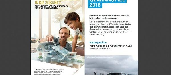 Auto Gewinnspiel Bayerisches Staatsministerium Sicher Mobil Aktion 2018