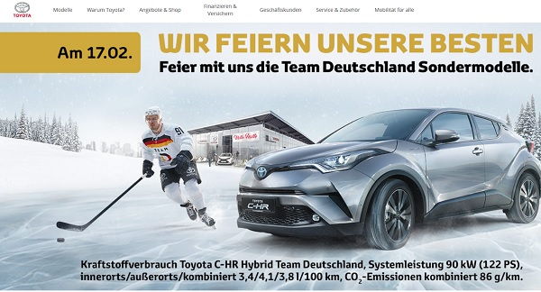 Toyota C-HR Auto-Gewinnspiel Volle Hütte Aktion 2018