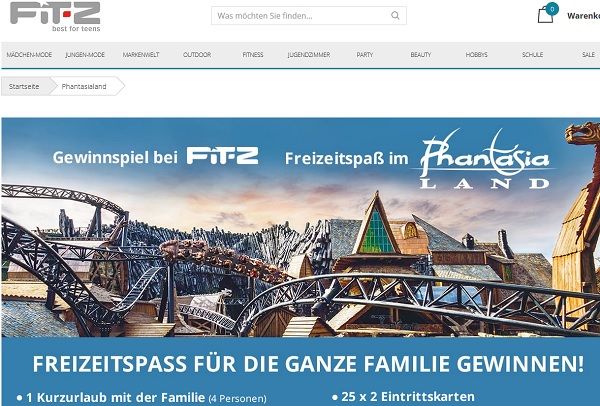 Fitz Reise-Gewinnspiel Phantasialand Familienurlaub gewinnen