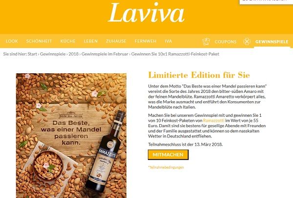 Ramazzotti Feinkostpakete Gewinnspiel Laviva Magazin