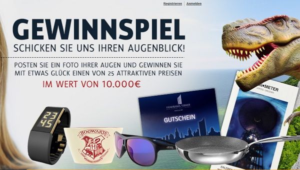 Lensspirit Gewinnspiel Jahresabo Kontaktlinsen und Sachpreise 10.000 Euro