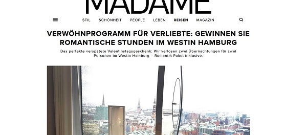 Hamburg Reise Gewinnspiel Madame