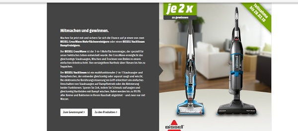 Media Markt Gewinnspiel BISSELL CrossWave Mehrflächenreiniger