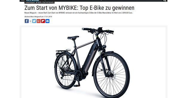MyBike Gewinnspiel Trekking-E-Bike 15ZEHN E-Bike Manufaktur