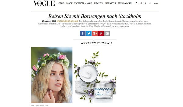 Stockholm Wochenendreise Gewinnspiel Vogue und Barnängen