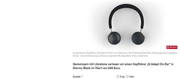 AD Magazin Gewinnspiel Libratone Kopfhörer
