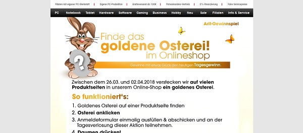 ARLT Computer Oster Gewinnspiel täglich Sachpreise
