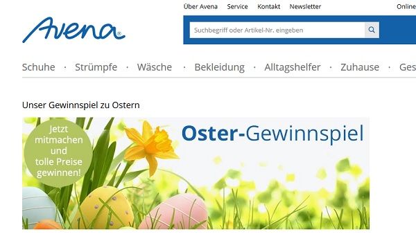 Avena Oster-Gewinnspiel 2018 Zirben-Bettdecke und Kopfkissen