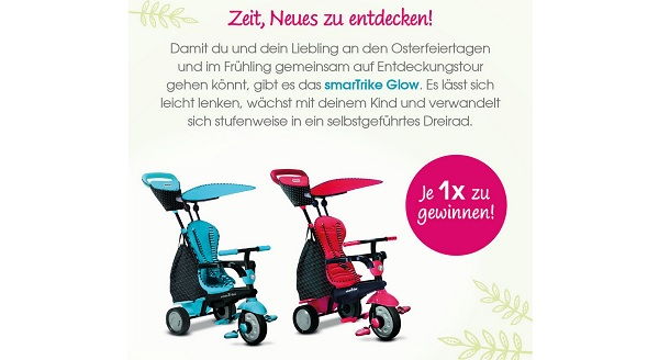 Kinder Dreirad Gewinnspiel Babymarkt.de