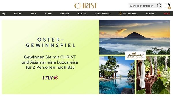 Oster-Gewinnspiel Christ Juweliere Bali Luxusreise
