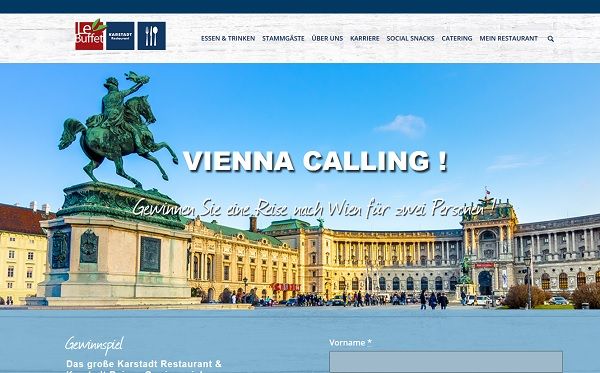 Karstadt Restaurants Gewinnspiel Wien Genießer Wochenendreise