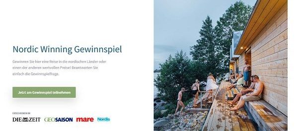 Nordic Winning Gewinnspiel Reisen und Ferienhaus Gutscheine gewinnen