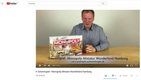 Spielregeln-Spielanleitungen.de Gewinnspiel Monopoly Miniatur Wunderland