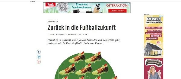 Süddeutsche Zeitung Gewinnspiel 14 Paar Fusßballschuhe