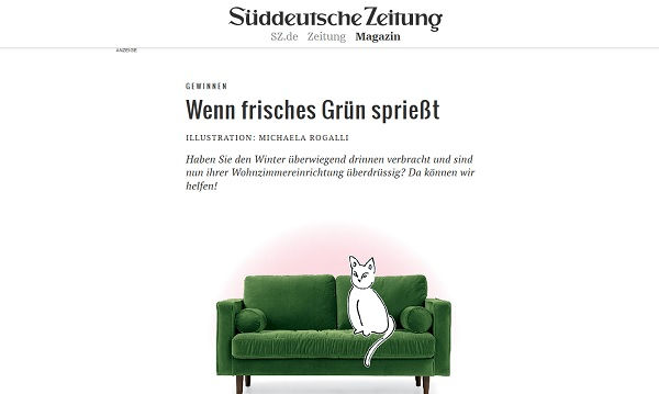 Süddeutsche Zeitung Gewinnspiel Designer Sofa gewinnen