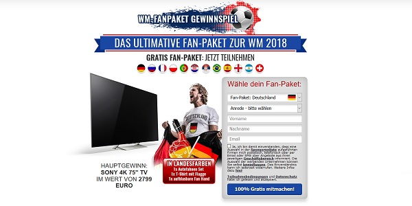 WM Fan-Paket Gewinnspiel 100 Fan-Sets
