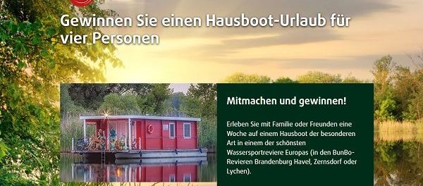 Wernesgrüner Hausboot Urlaub Gewinnspiel 2018